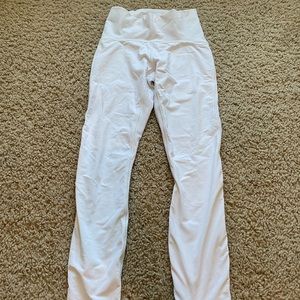 Lululemon Solid White Leggings